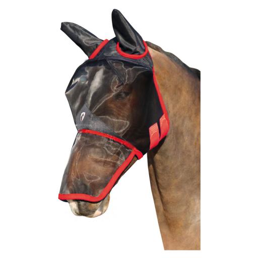 Hy Equestrian Mesh Full Mask with Ears and Nose