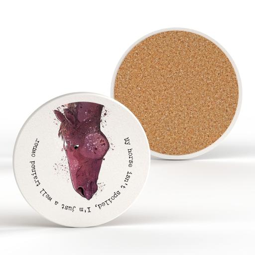 Platinum Well Trained Ceramic Coaster