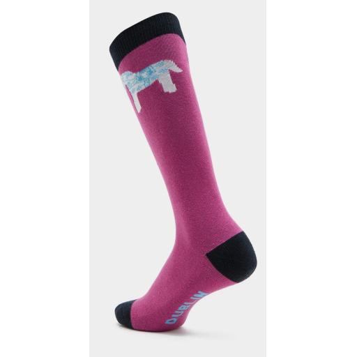 Dublin kids white pony socks