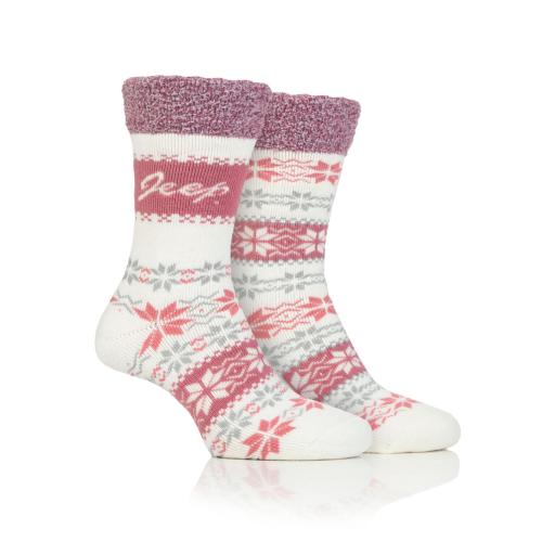 Jeep Fairisle Thermal Performance ladies Boot Socks