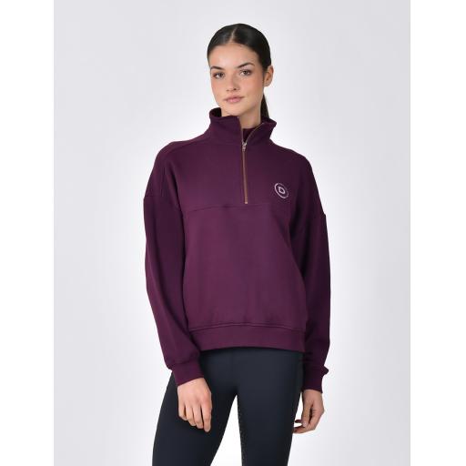 DUBLIN  1/4 Zip Fleece Pullover Purple Violet