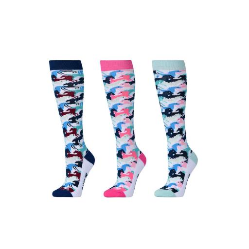 Dublin MULTI HORSE TRIO riding socks